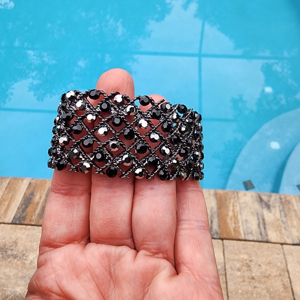 Black and grey bracelet.